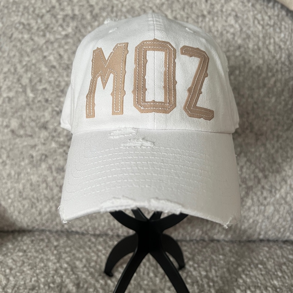 Morrissey MOZ White Distressed Dad Hat Kbethos  Brand The Smiths New